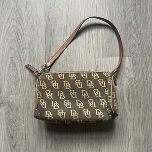 Dooney & Bourke Brown Mini Monogram Shoulder Bag